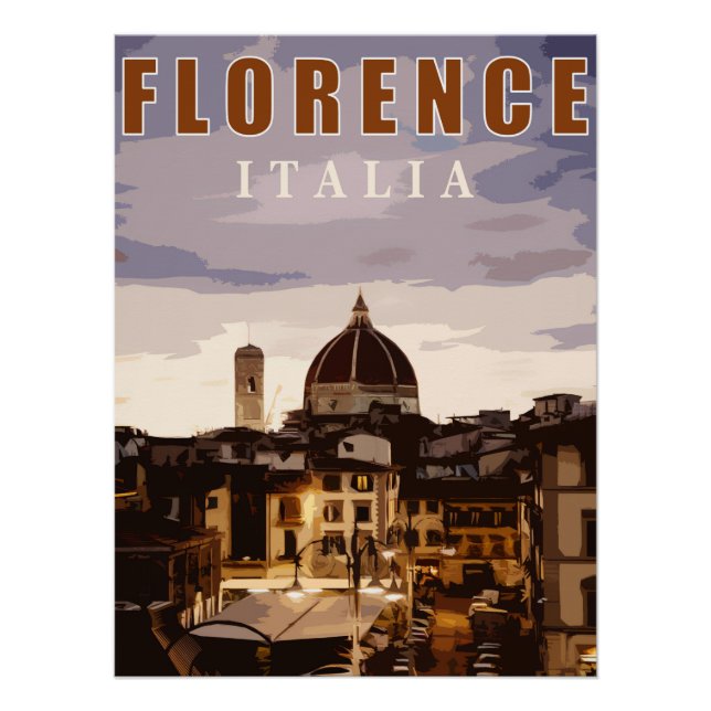 Florence cathedral summer touring italy  poster (Front)
