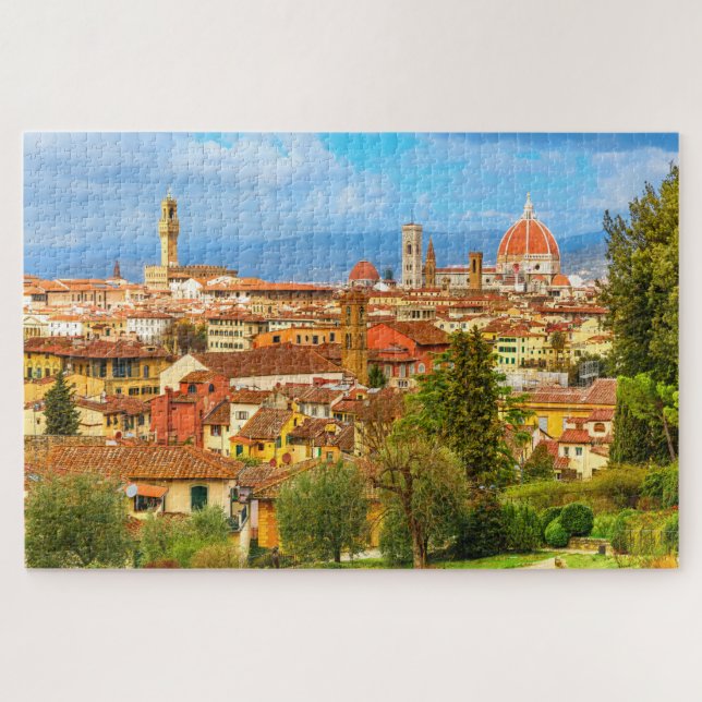 Florence City Skyline Tuscany Italy Jigsaw Puzzle (Horizontal)