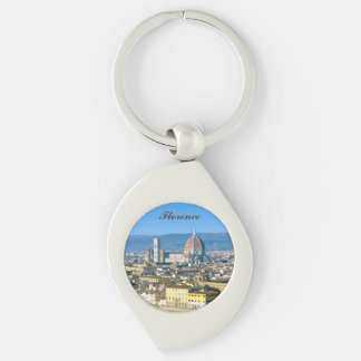 Florence cityscape with Duomo cathedral Key Ring