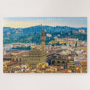 Florence cityscape with "Palazzo Vecchio", Italy Jigsaw Puzzle