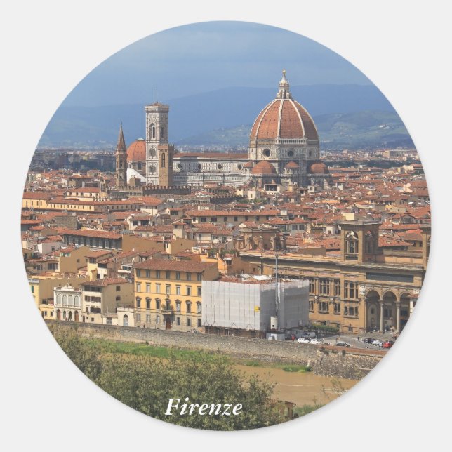 Florence Classic Round Sticker (Front)