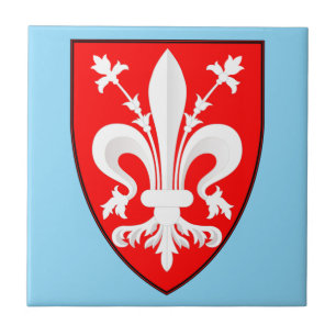 Florence Coat of Arms Ceramic Tile