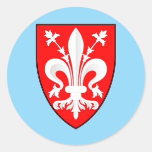 Florence Coat of Arms Classic Round Sticker