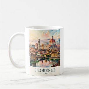 Florence Duomo Cathedral Watercolor Italy Travel Coffee Mug