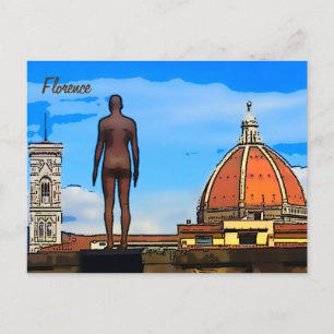 Florence Duomo Dome Antony Gormley  Postcard
