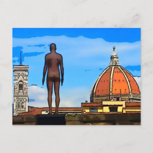 Florence Duomo Dome Antony Gormley Postcard