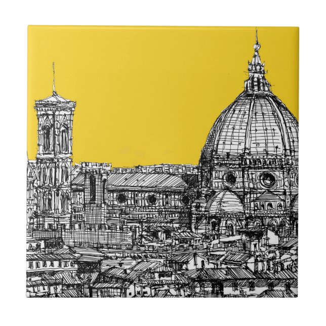 Florence duomo orange ceramic tile (Front)
