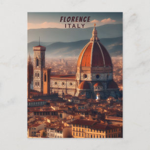 Florence Duomo Santa Maria del Fiore Italy Travel Postcard