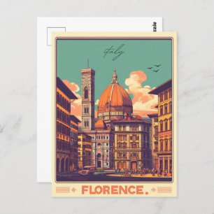 Florence, firenze italy travel gifts postcard