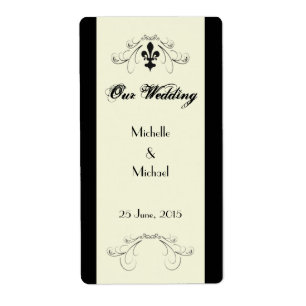 Florence Fleur de Lis Wine Labels