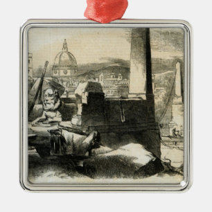 Florence, from the Ponte de Perro Metal Ornament