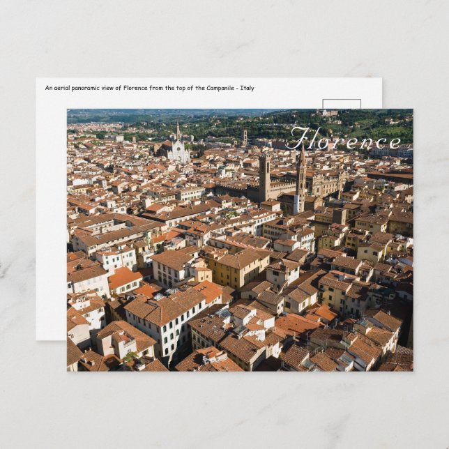 Florence from the top of the Campanile - Italy Postcard (Front/Back)