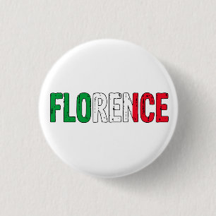 Florence Italy 3 Cm Round Badge