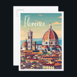 Florence Italy Art Vintage Travel Postcard<br><div class="desc">Florence Italy Art Vintage Travel Postcard</div>