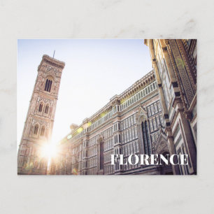 Florence Italy Cathedral Sunset Postcard
