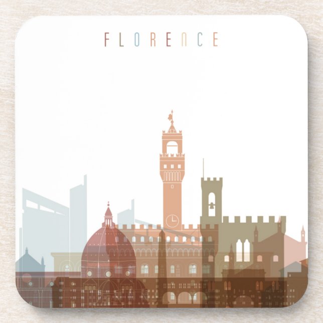 Florence, Italy | City Skyline Coaster (Front)