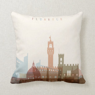 Florence, Italy City Skyline Cushion