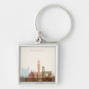 Florence, Italy City Skyline Key Ring