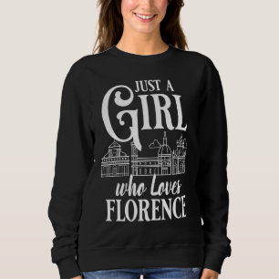 Florence Italy City Skyline Map Travel Sweatshirt