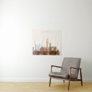 Florence, Italy   City Skyline Tapestry