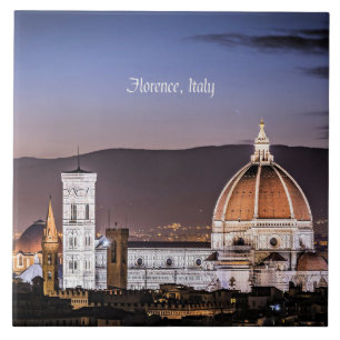 Florence, Italy cityscape photograph Ceramic Tile