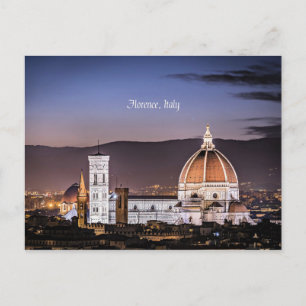 Florence, Italy cityscape photograph Postcard