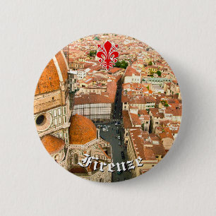 Florence, Italy (Duomo) 6 Cm Round Badge