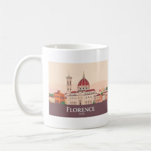 Florence Italy Duomo di Firenze Pastel Travel Coffee Mug