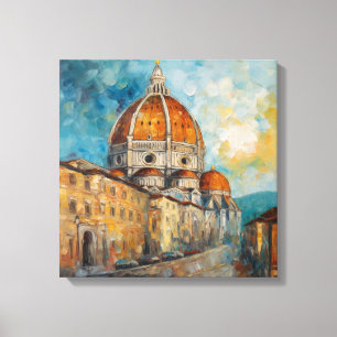 Florence, Italy Duomo Oil Painting Style Canvas Print