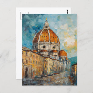 Florence, Italy   Duomo   Oil Painting Style Postcard