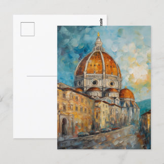 Florence, Italy | Duomo | Oil Painting Style Postcard