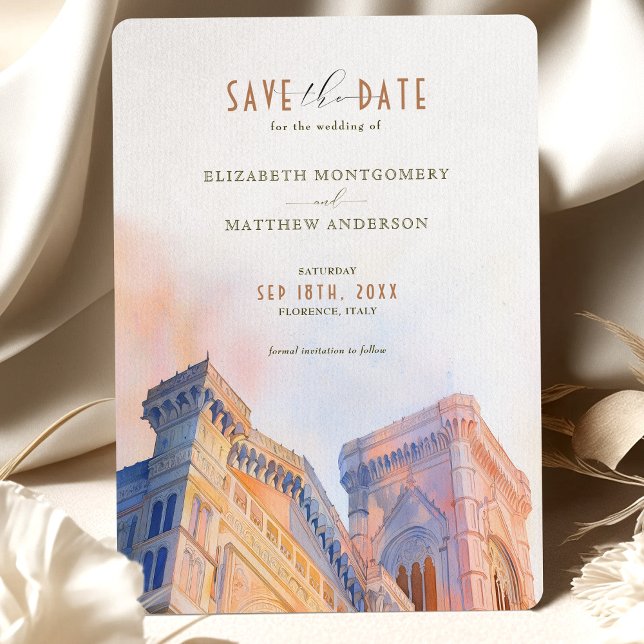 Florence Italy Duomo Save-the-Date Invitation (Creator Uploaded)