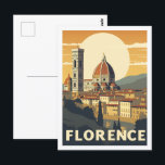 Florence Italy Famous Vintage Travel Place Postcard<br><div class="desc">Florence Italy Vintage Famous Travel Place</div>