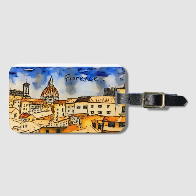 Florence Italy  Luggage Tag (Front Horizontal)