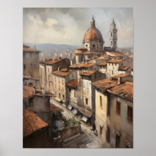 Florence Italy Painting Art Print Poster