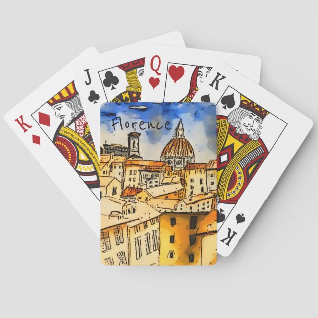 Florence Italy   Playing Cards (Back)