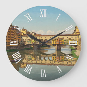 Florence Italy Ponte Vecchio Wall Clock