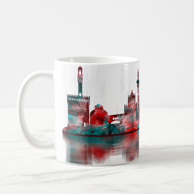 Florence Italy Skyline Coffee Mug (Left)