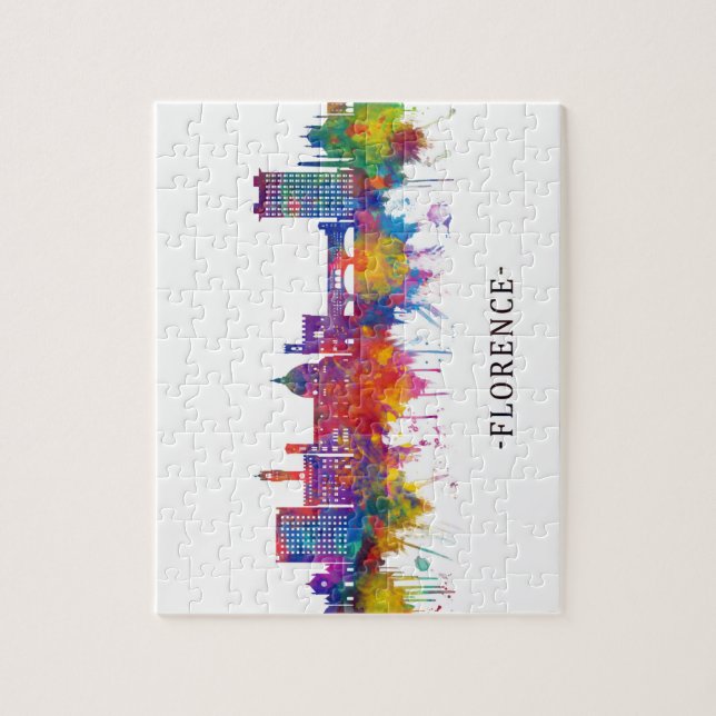 Florence Italy Skyline Jigsaw Puzzle (Vertical)