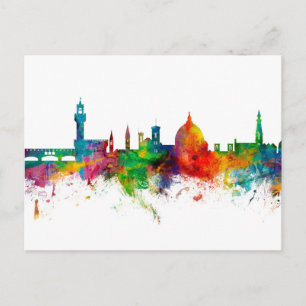 Florence Italy Skyline Postcard