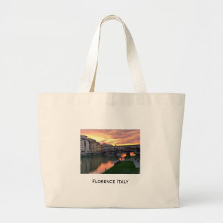 Florence Italy Tote Bag with Inspirational Quote