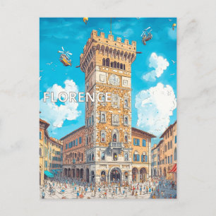 Florence Italy Travel Postcard