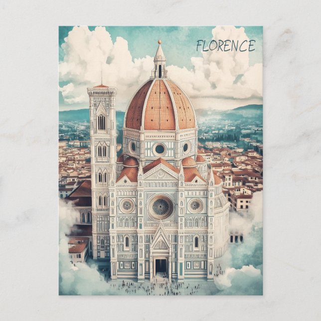Florence Italy Travel Postcard (Front)
