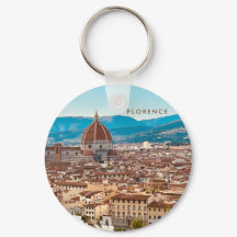 Florence Italy Travel Souvenir Photo Keychain