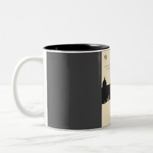 Florence Italy Tuscany Vintage Minimal Retro Book Two-Tone Coffee Mug