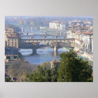 Florence, Italy view from Piazza Michelangelo Poster