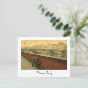 Florence, Italy Vintage photo Holiday Postcard