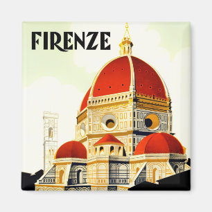 Florence Italy vintage travel Magnet