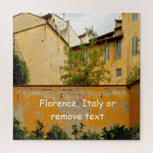 Florence Italy - Yellow Architecture Jigsaw Puzzle