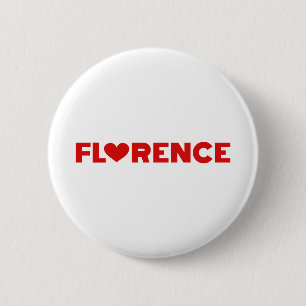Florence Love 6 Cm Round Badge